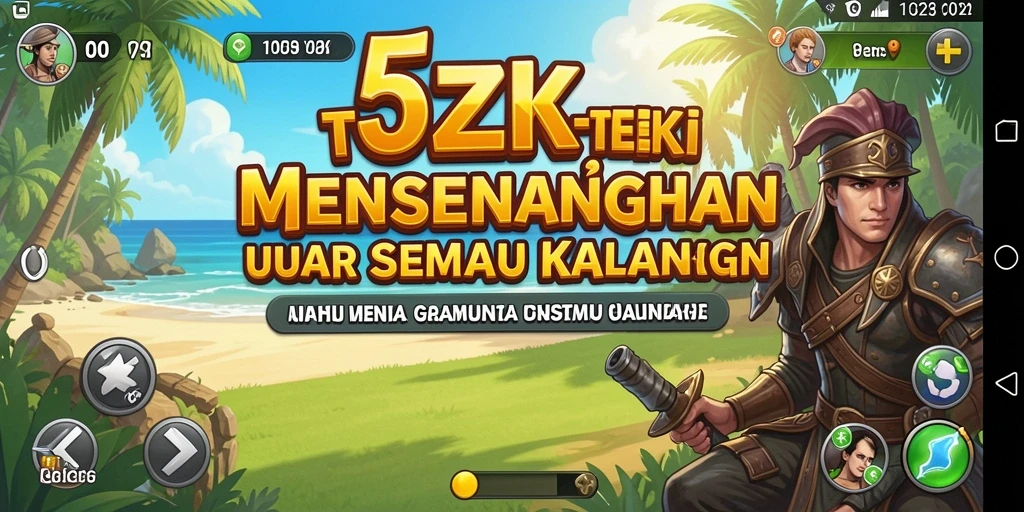 Tampilan gameplay 5ZK dengan tantangan teka-teki penuh warna.