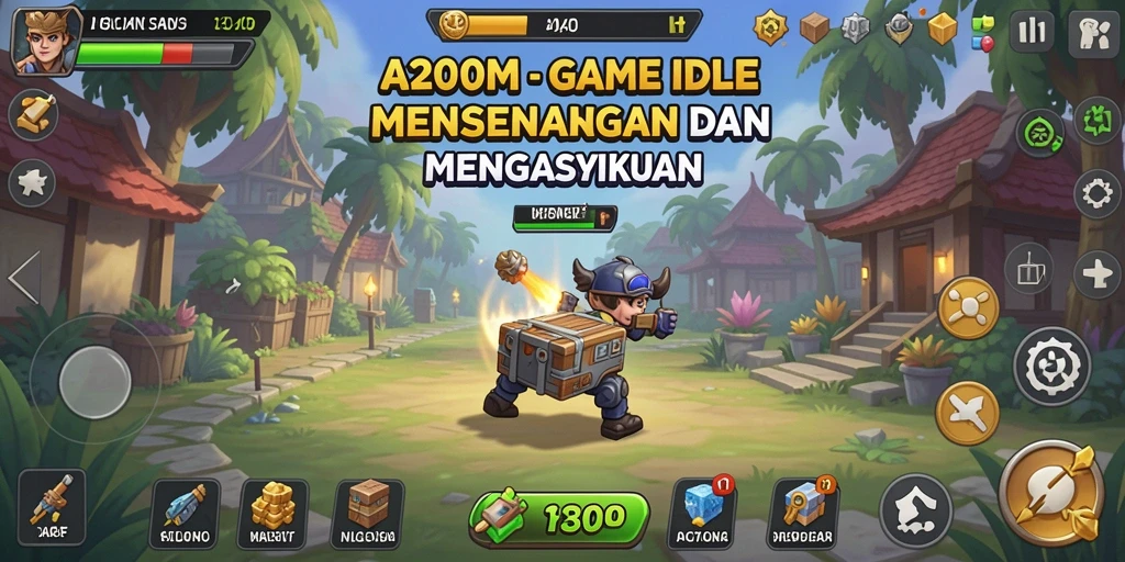 Screenshot utama A200M menampilkan gameplay Idle yang menarik.