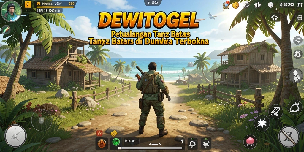 Tampilan utama gameplay DEWITOGEL di dunia terbuka yang indah.