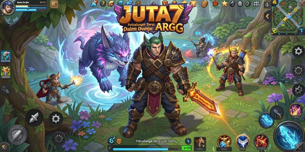 Tampilan seru dari gameplay JUTA7 yang intens dan menegangkan.