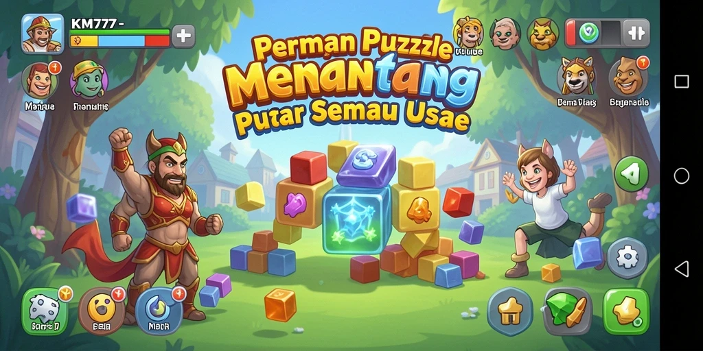 Tampilan gameplay dan tantangan menarik dari KM777.