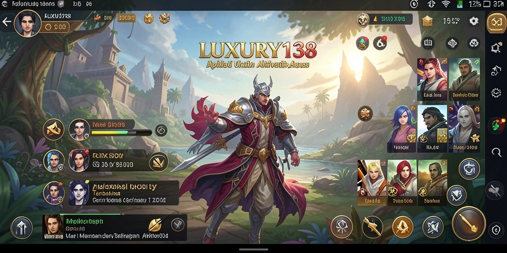 Tampilan antarmuka utama LUXURY138 yang sederhana dan efektif.