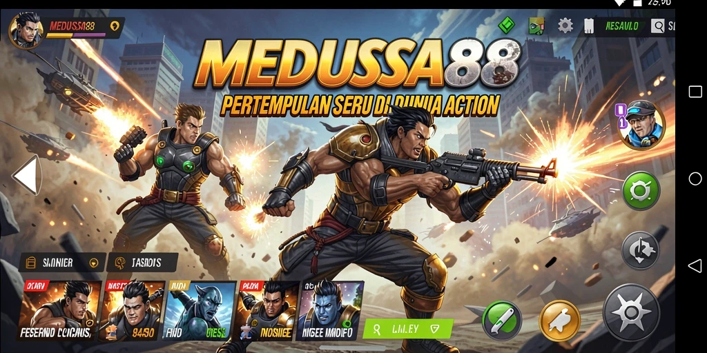 Tampilan aksi mendebarkan dalam MEDUSA88 yang penuh tantangan.