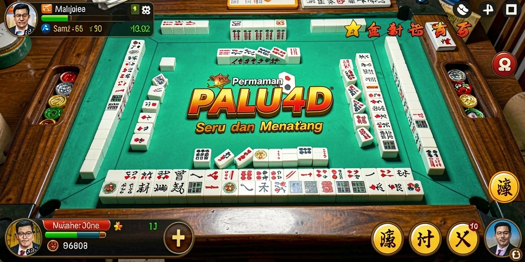 Tampilan gameplay seru dari PALU4D saat bermain Mahjong.