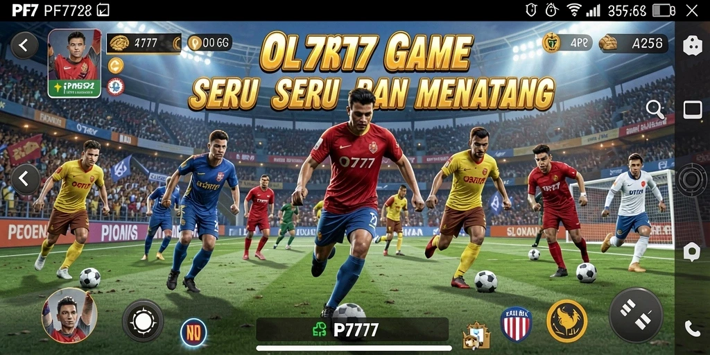 Tampilan gameplay PF777 yang menampilkan aksi olahraga seru.