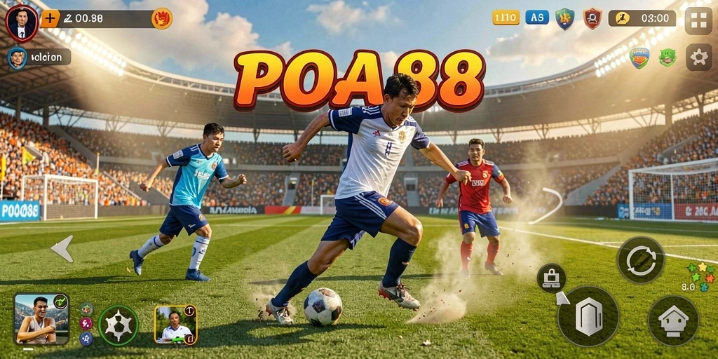Tangkapan layar POA88 menunjukkan aksi seru di lapangan olahraga.