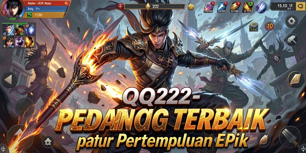 Tangkap aksi mendebarkan dalam gameplay QQ222 yang seru.