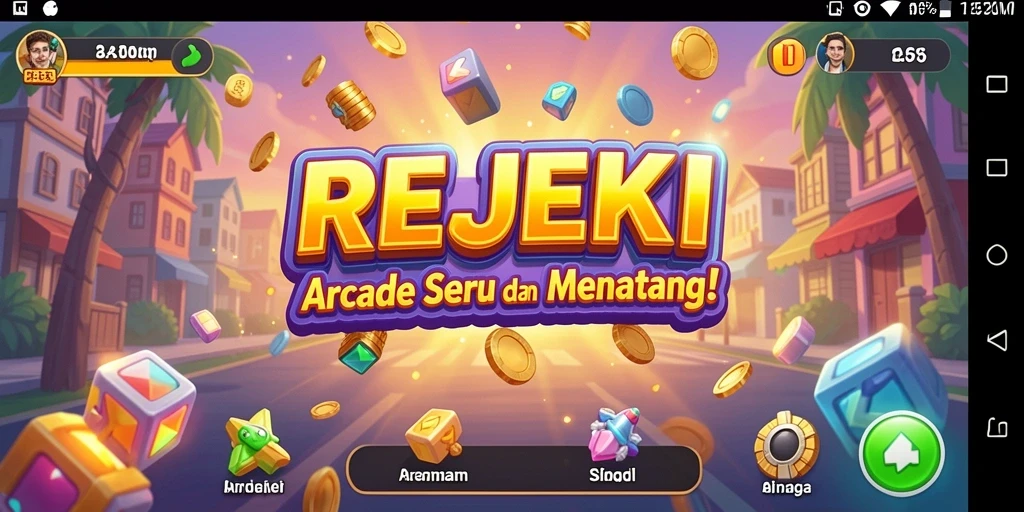 Tampilkan gameplay seru REJEKI yang penuh tantangan.