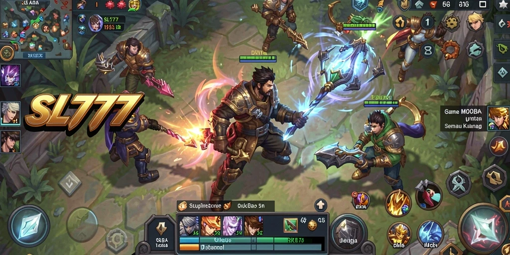 Gameplay SL777 yang penuh aksi dan strategi tim.