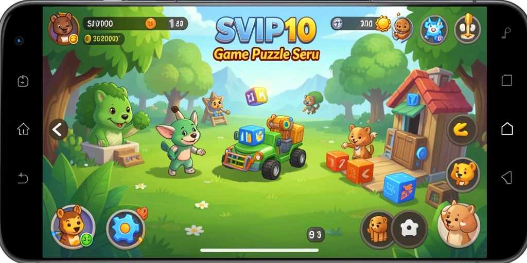 Screenshot menampilkan gameplay puzzle yang menarik dan menantang.