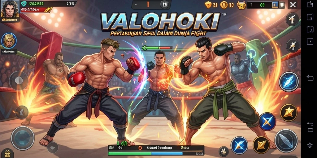 Tampilan aksi seru dalam pertarungan VALOHOKI yang mendebarkan.