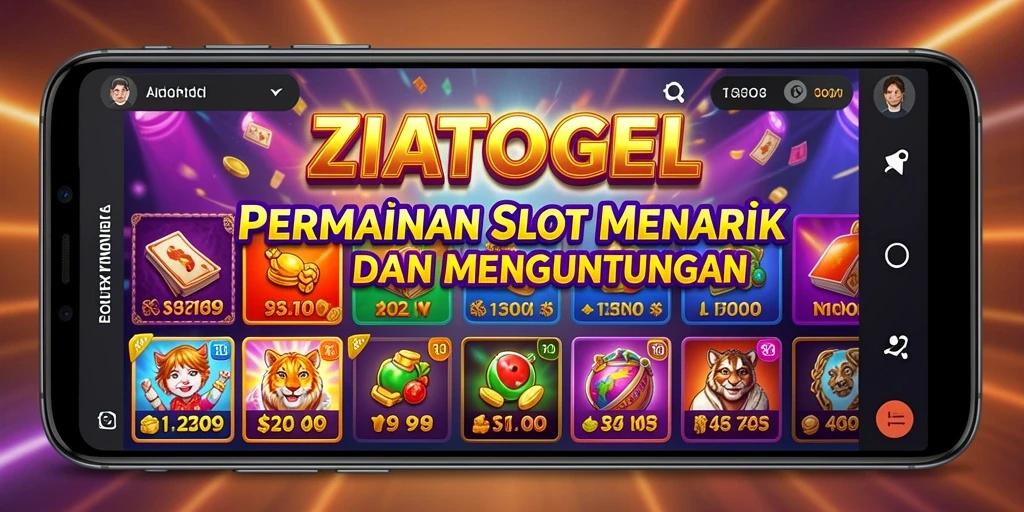 Tampilan gameplay ZIATOGEL yang menarik dan penuh warna.